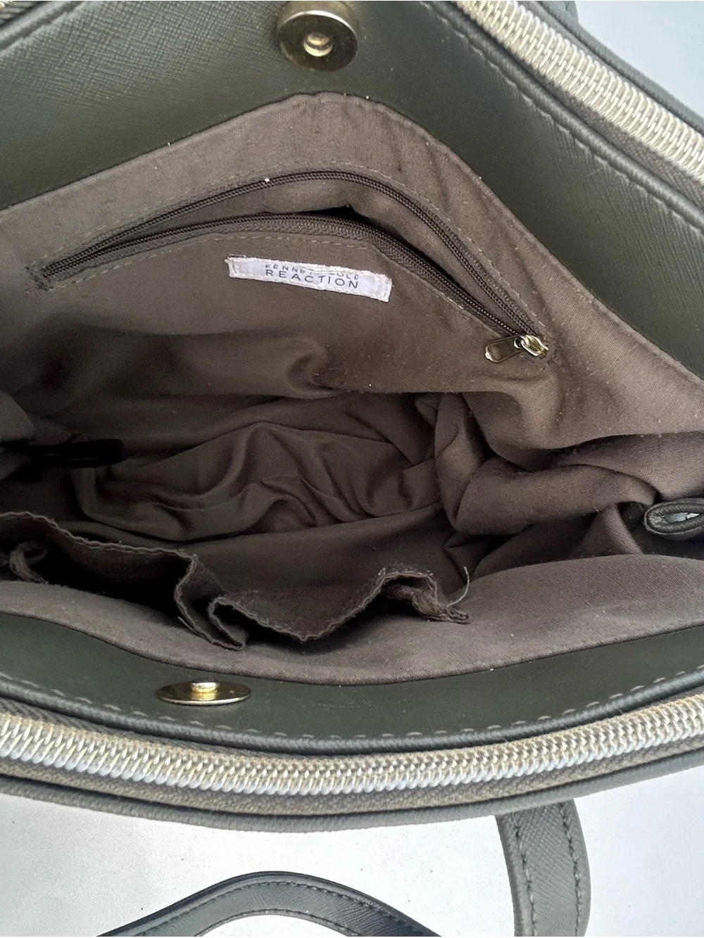 Kenneth Cole Reaction Emerald Green Dome Satchel handbag